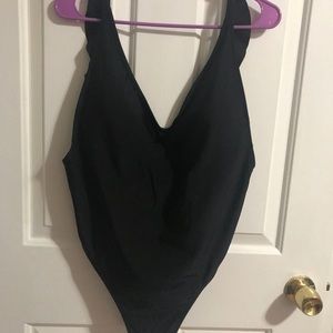 Aerie ruffle back one piece swimsuit